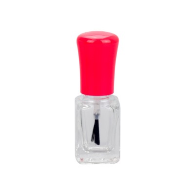 wholesale cosmetic glass packaging 5ml square glass nail polish bottle container with brush